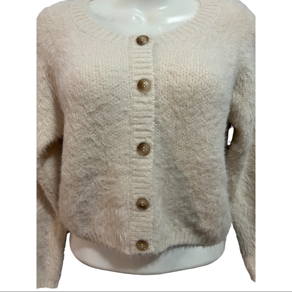 Beige Cotton Emporium Cropped Sweater size XS - Picture 5 of 9
